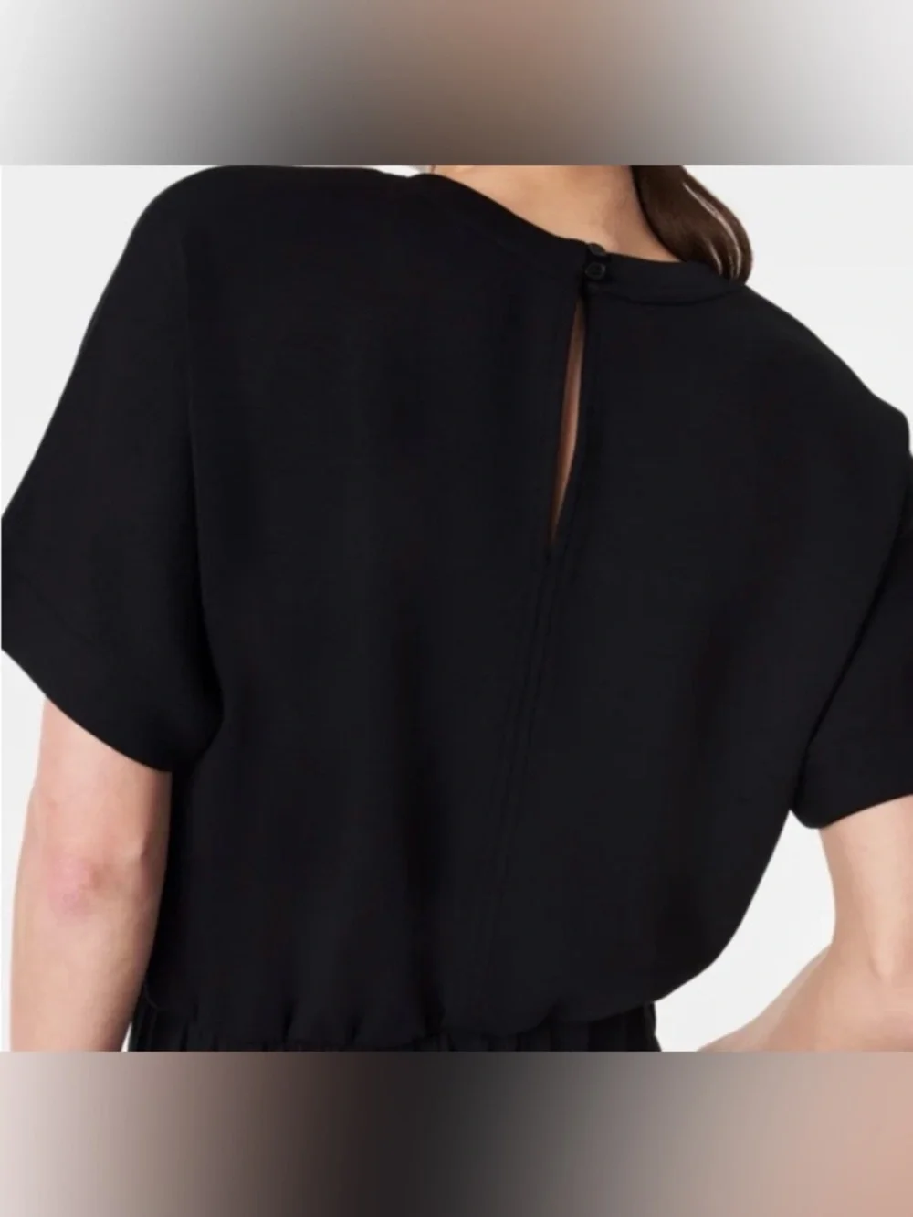 SPANX AirEssentials Cropped Wide Leg Jumpsuit - Black in XL NWT - Picture 3 of 7